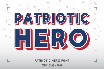 Patriotic Fonts for Historical Design Projects