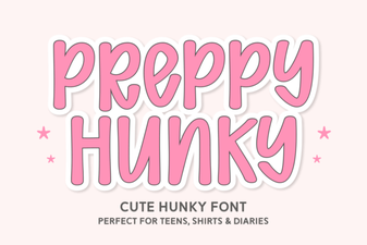 The Preppy Hunky Font for Sporty Design Projects