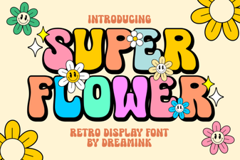 Super Flower Font Design Ideas for Web Projects