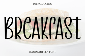 Creative Typography for Breakfast Menu Design