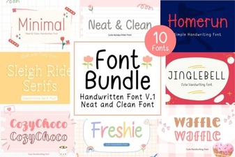 Neat Handwritten Font Bundle for Creative Projects
