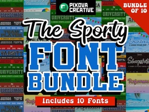 Design Your Game with Sports Bundle Fonts